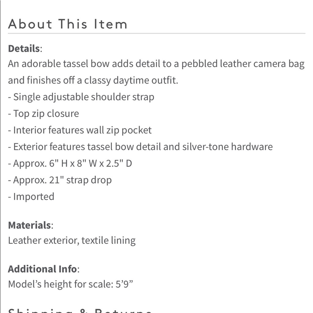 KATE SPADE NEW YORK LEATHER CAMERA BAG - Picture 9 of 9